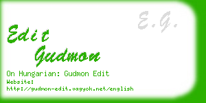 edit gudmon business card